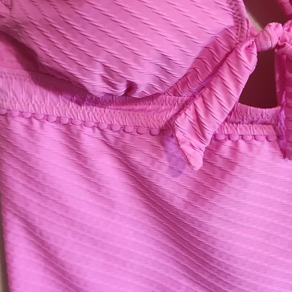 NWT Jessica Simpson Tankini Top Large(10) - Picture 2 of 5